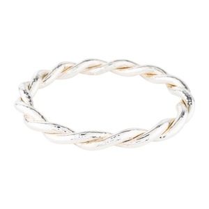 Ippolita Glamazon Sterling Silver Twist Hammered Bangle Bracelet